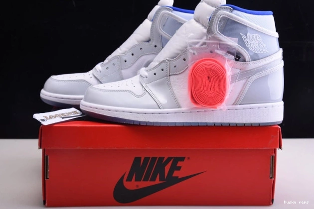 Cheap Husky Air High Retro White Zoom Blue Jordan Racer 1 CK6637-104 0719